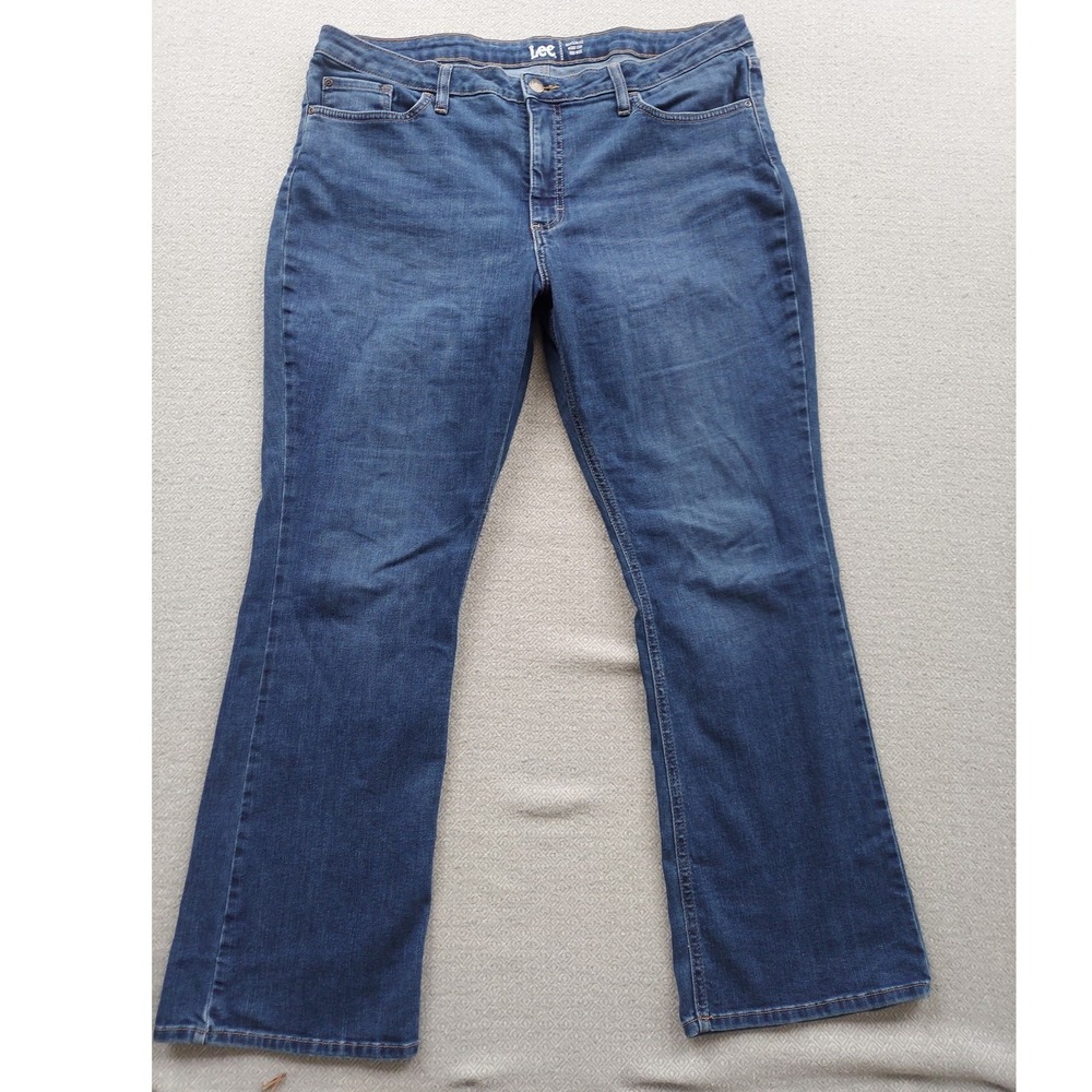 Lee‎ Jeans Womens 20M Blue Regular Fit Boot Cut Mid Rise Stretch Denim 101CMVEW9